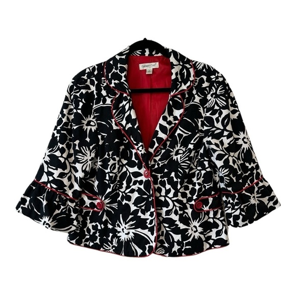 Coldwater Creek Floral Blazer - Size 14 - Picture 1 of 9